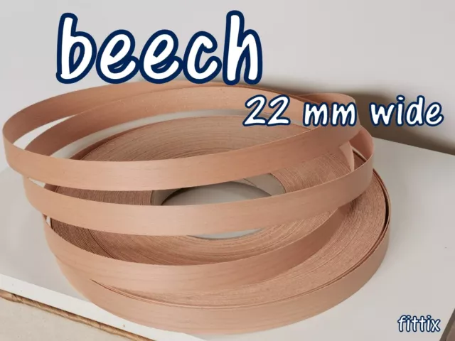 Real Wood Teak Veneer Pre Glued Iron on Edging Tape/Edge 22 / 40 / 50 mm  Wide