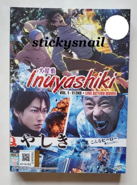 INUYASHIKI COMPLETE TV SERIES 1-11 END +LIVE ACTION MOVIE ANIME DVD ENGLISH  SUBS