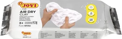 Arcilla de modelado seco al aire Jovi 2,2 lb blanca sin manchas perfecta para las artes y la artesanía...