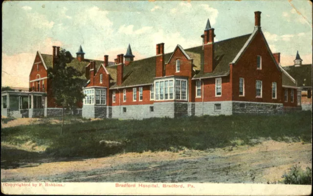 BRADFORD HOSPITAL BRADFORD Pennsylvania mailed PUNXSUTAWNEY PA 1907 $1. ...