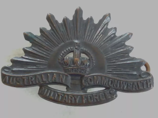 Anzac Day Collectable Vintage Australian C'wealth Military Force Rising Sun Pin