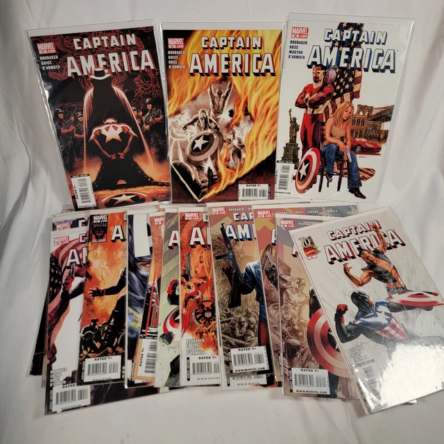 💥SIGNED Captain America vol 5 #0-49+ Variant Marvel Comics 2009 NM Bundle Lot