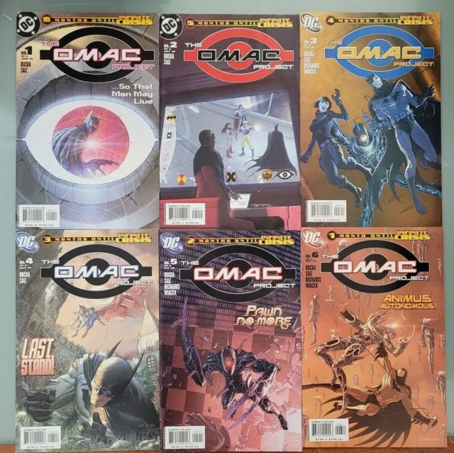 The Omac Project #1-6 (2005) Dc Comics Full Complete Series! 1St Prints Ladronn