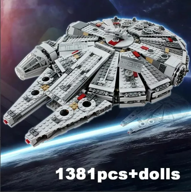 Not Lego Millennium Falcon 75105 Building Blocks Space Set 1381 pieces