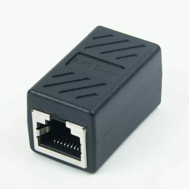 Adaptateur coupleur Ethernet RJ45 connection femelle rallonge cable réseau RJ-45 2