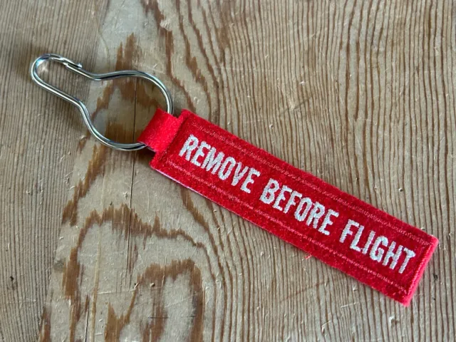 Llavero - IWC - Remove Before Flight - Key Chain - Red Rojo - For Collectors 2