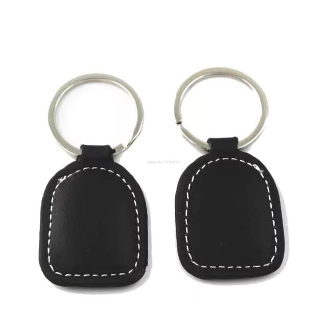 125Khz T5577 T5557 T5567 Rewritable Leather RFI Key Ring Tag Keyfob