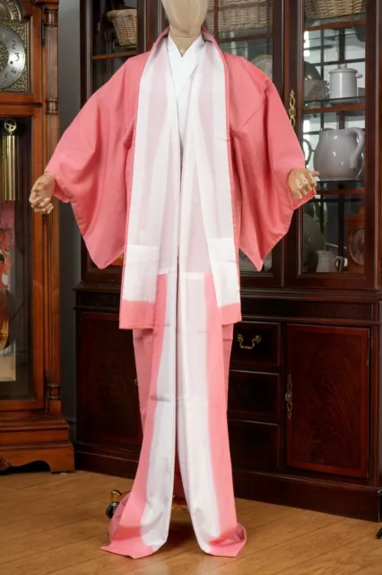 Dear Vanilla Japanese Silk Kimono Women's Robe Gown Authentic Japan Vintage Mint 5