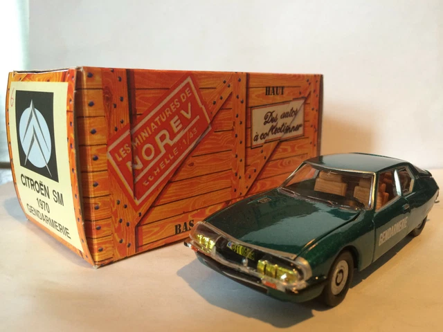 Citroën SM Gendarmerie – Norev – Échelle 1/12 – Miniature Neuve