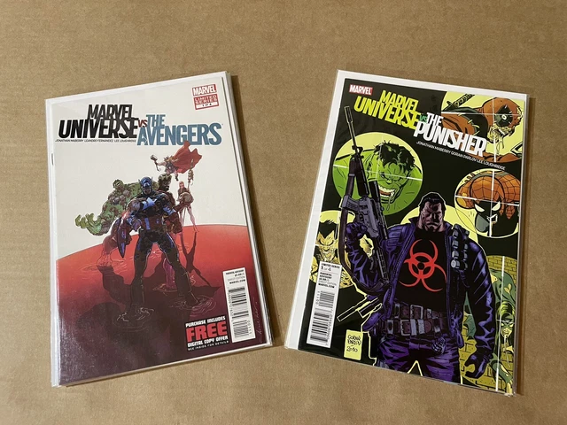 Marvel Universe vs The Punisher and vs The Avengers #1 2 3 4 Both Complete Sets