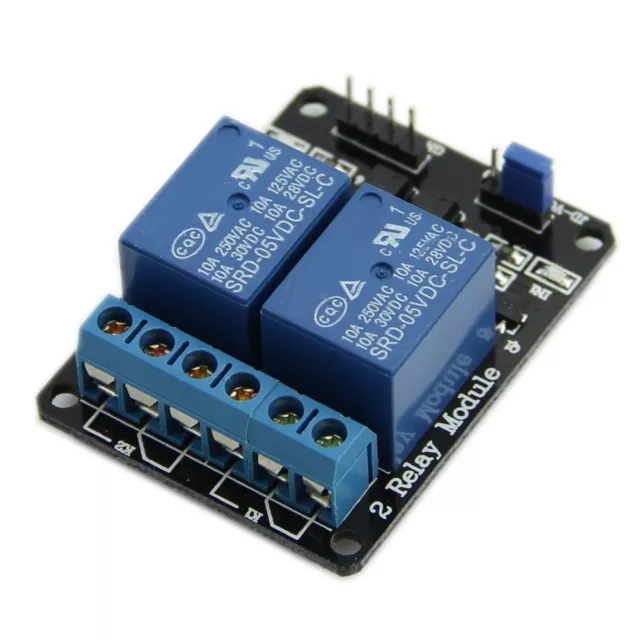 5pcs 5V Two 2 Channel Relay Module With optocoupler For PIC AVR DSP ARM Arduino