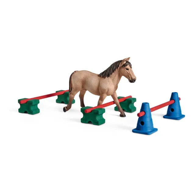 SCHLEICH Farm World Pony Slalom Toy Playset, Multi-colour (42483)