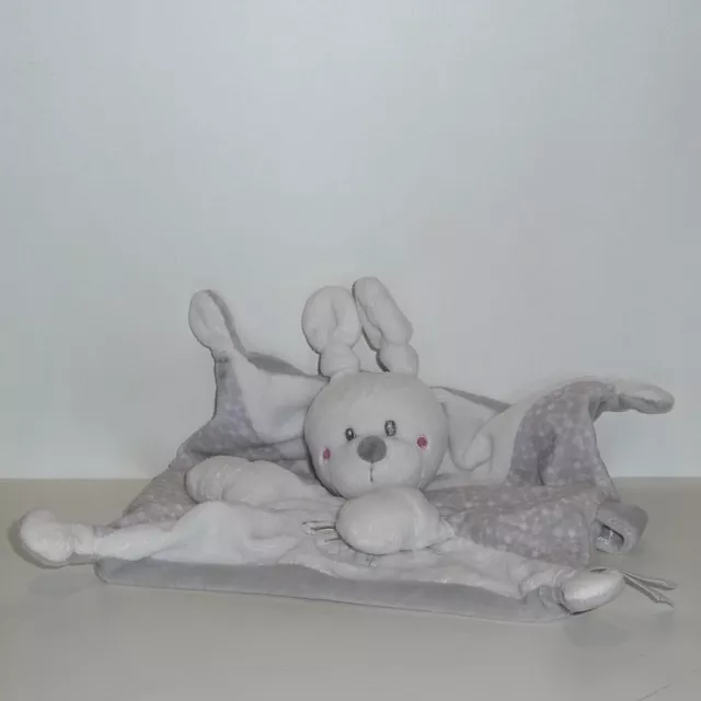 Doudou Lapin Simba Toys Kiabi - Dessin lapin - Gris blanc
