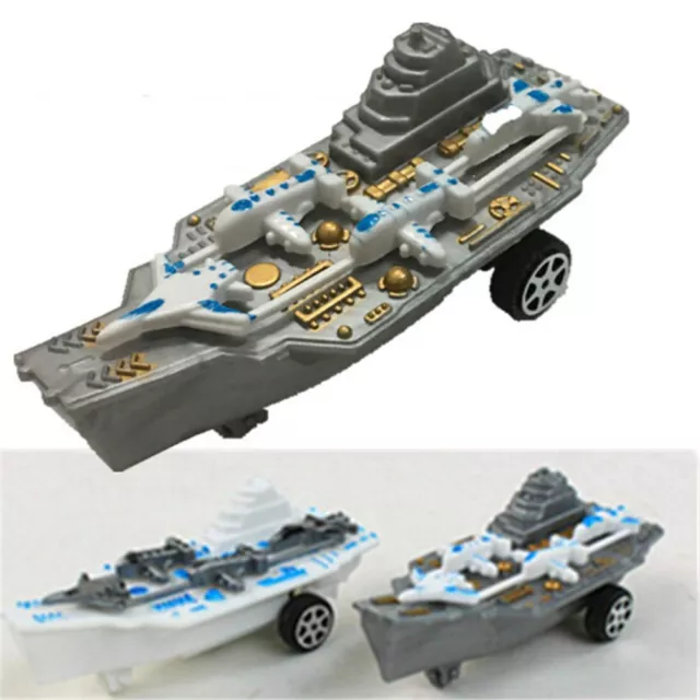 Plastic Educational Pull Back Military Model Aircraft Carrier Kids Gift ToysA'EL