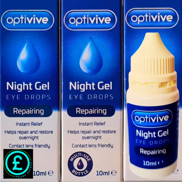 Eye Drops Night Gel Repairing & restoring of the eye - Instant Relief Overnight.