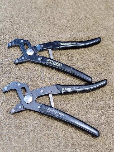 CRAFTSMAN PROFESSIONAL ROBO Grip Rib Slip Joint Self Adjusting Pliers
