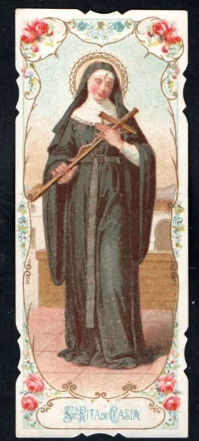 santino antico de Santa Rita de Casia image pieuse holy card estampa