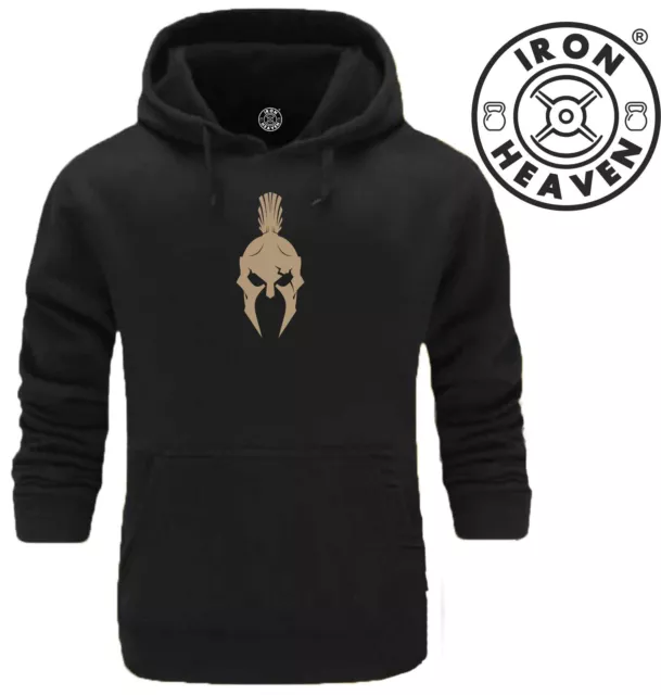 Spartan Warrior Helmet Hoodie Gym Clothing Bodybuilding Training Workout MMA Top