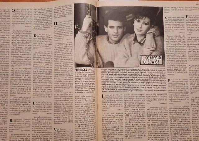 Clipping EDWIGE FENECH 1992