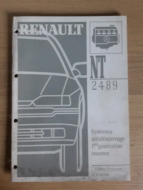 (337A) Manuel d'atelier RENAULT - Systèmes antidémarrage 1ère génération essence
