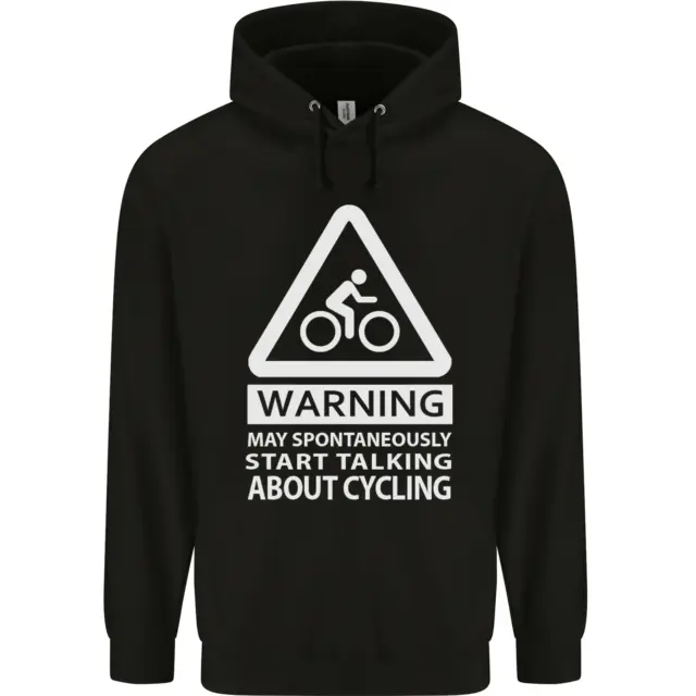 May Start Talking About Cycling Cyclist Mens 80% Cotton Hoodie