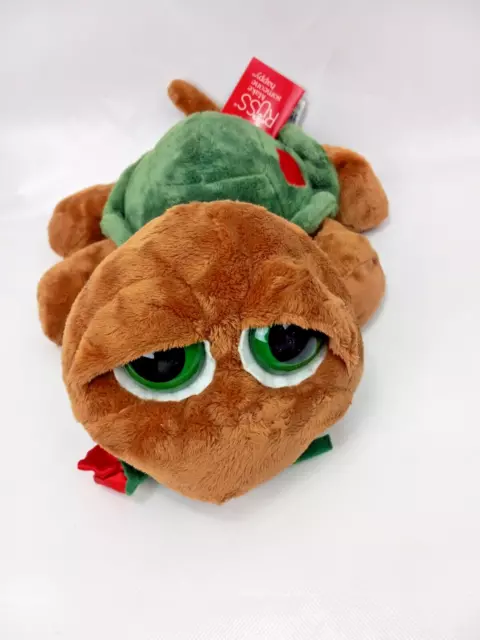 Russ Applause Plush Stuffed Animal Shelby Love Turtle Big Eyes Red Rose 12” Tags