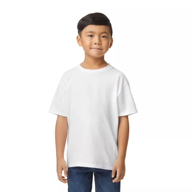 Gildan Childrens/Kids Softstyle Plain Midweight T-Shirt (BC5382)