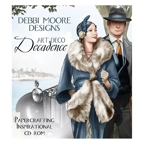 Debbi Moore Designs Art Deco Dekadenz Papierhandwerk CD ROM (324637)