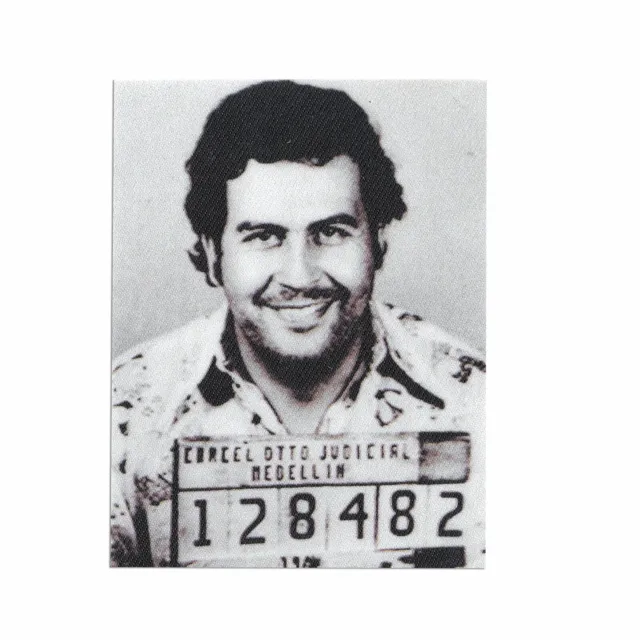 Pablo Escobar 128482 Mugshot Motif Iron on Patch