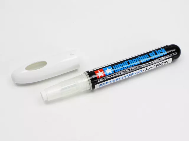 Tamiya Craft Tool Series Weathering Stick Pen Water-Based Type #87082 (Snow)