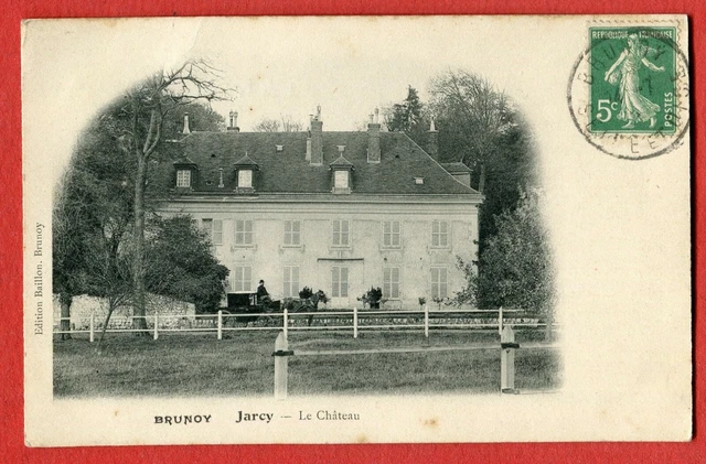 Carte Postale Ancienne Brunoy (91) - Le Moulin De Jarcy, Vue De La Route, Début 1900