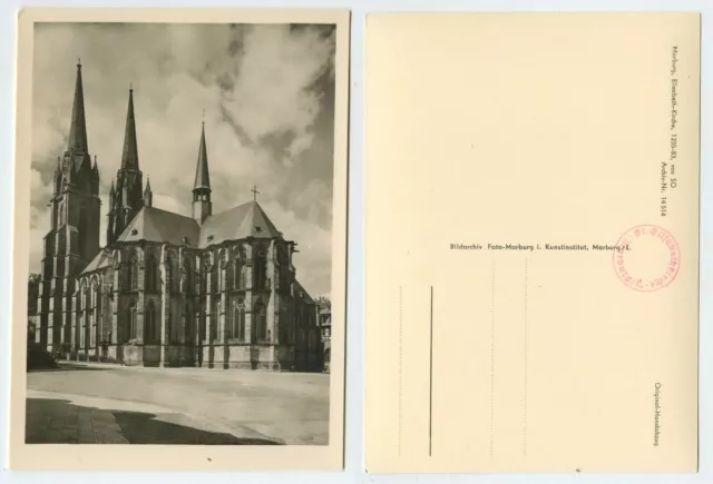 89600 - Marburg - Elisabeth-Kirche - Echtfoto - alte Ansichtskarte