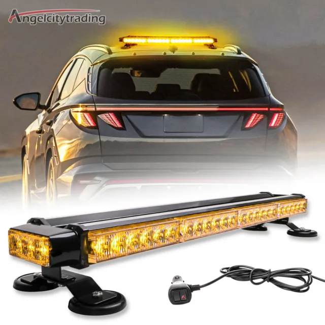 LED Emergency Strobe Rooftop Double Side Light Bar Traffic Advisor Flash Warning