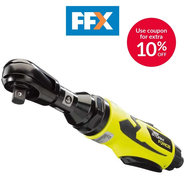 Draper 65034 Storm Force Air Ratchet with Composite Body 1/2 Inch Square Drive