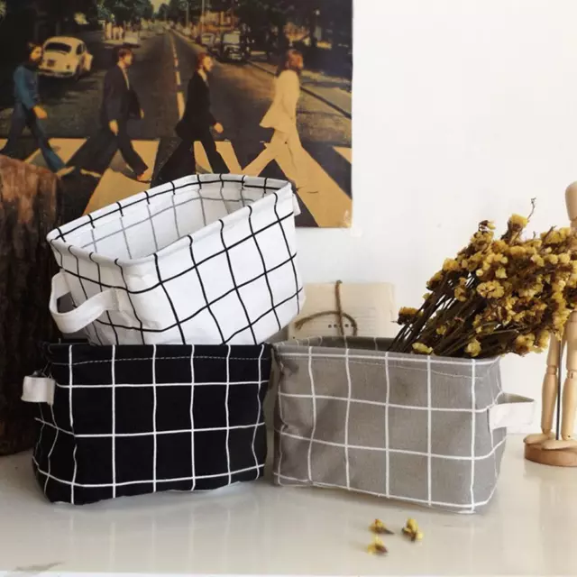 Multifunctional Small Fresh Pastoral Fabric Storage Style✨z Basket Nordic E9A2
