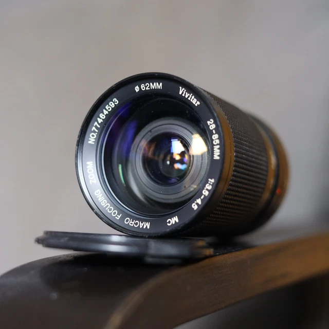 VIVITAR 28-85mm WIDE ANGLE MANUAL FOCUS ZOOM LENS , PENTAX PK MOUNT 2