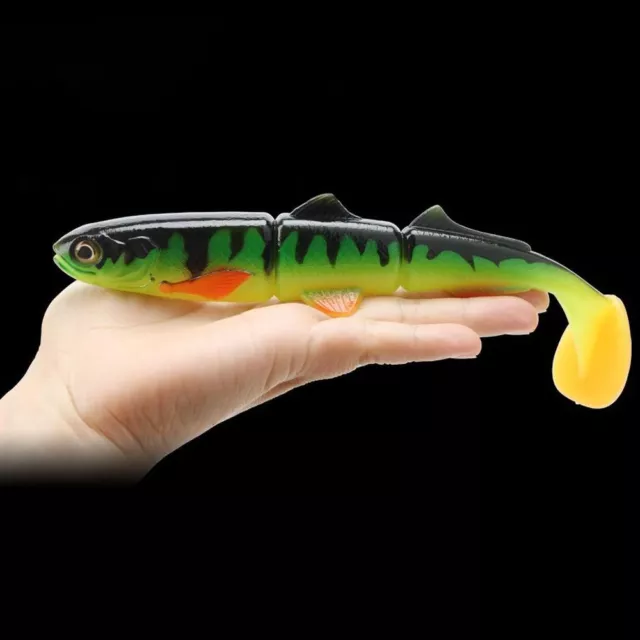 16cm 22cm 3-jointed Soft Lure Paddle Tail Artificial Bait  Pike and Bass