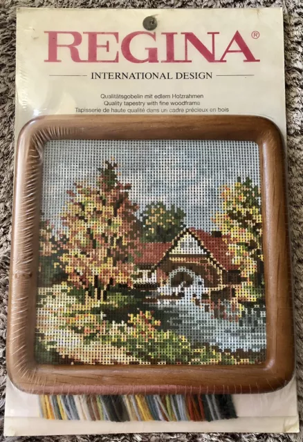 New Vintage Regina 6508 Needlepoint Tapestry Kit Gobelin DMC Wool West Germany