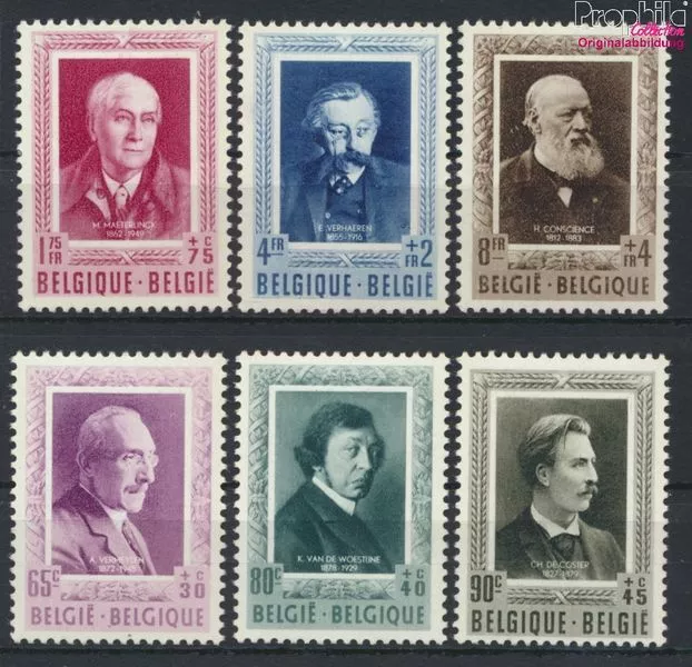 Briefmarken Belgien 1952 Mi 941-946  postfrisch (9910627