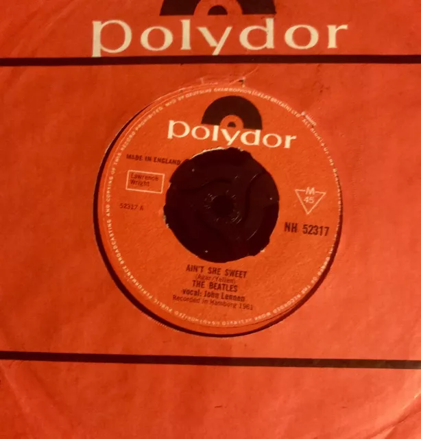 The Beatles  Uk 45   Aint She Sweet Very Rare  1967  Red Polydor Pressing