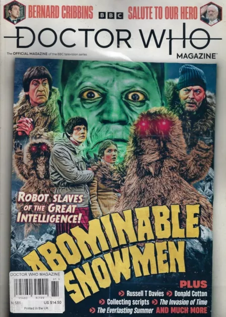 Doctor Who Magazine #581  2022 | Abominable Snowmen