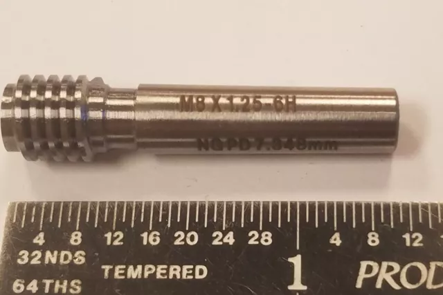 Unbranded M8 x 1.25 6H NG TPK 7.348mm Miniature Drill Extension #8B-C0073 3