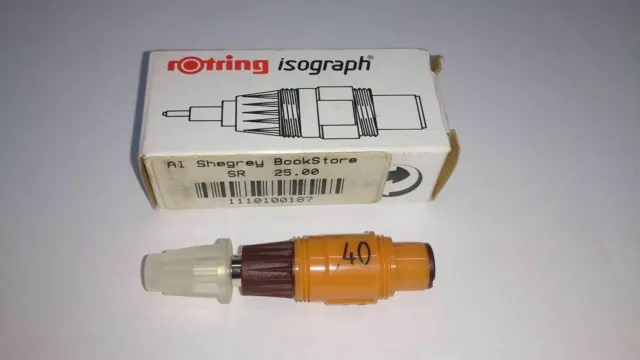 rOtring Isograph Remplacement Nib / Pen Point - 0,40 mm - Fabriqué en Allemagne