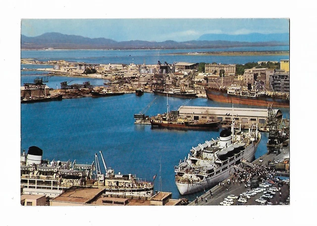 CAGLIARI (100) - CAGLIARI, Panorama del Porto - FG/Vg 1970