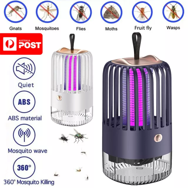 Electric Mosquito Killer Lamp Portable LED Light Fly Bug Zapper Lamp UV Mozzie