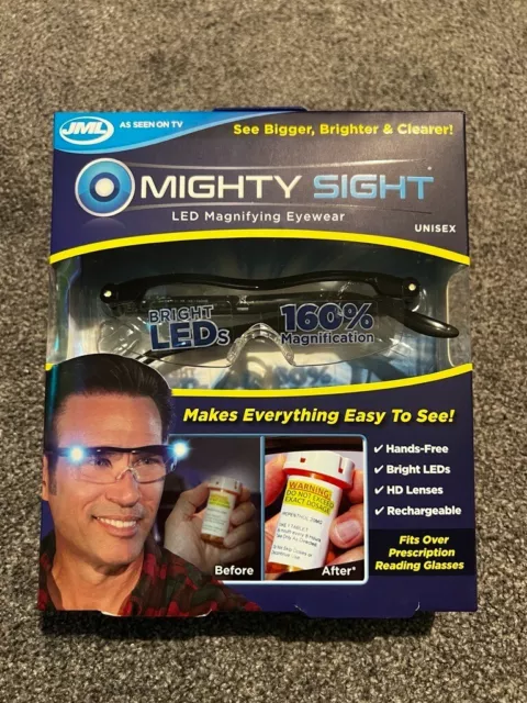 Mighty Sight Unisex Design Hands-free Magnifying Eyewear 160% Magnification  Eyeglasses that Fits Prescription Glasses : : Health & Personal  Care