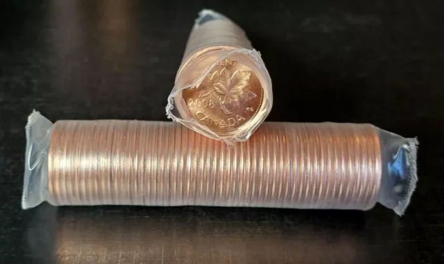 Canada 2008 Logo Magnetic Choice H/T Original Mint Wrapped Roll of Pennies!!