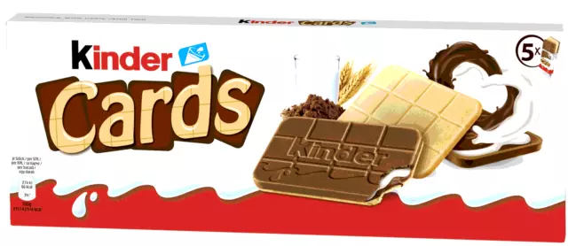 Ferrero Kinder Cards - Waffeln Milchcreme - 128 Gramm