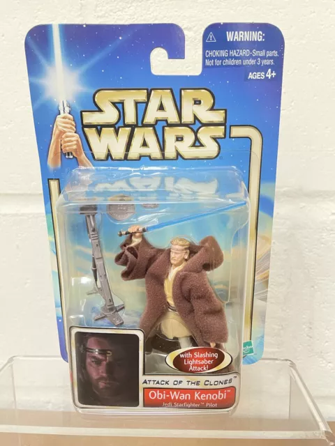 Star Wars Attack Of The Clones Obi Wan Kenobi Jedi Starfighter Collection 1