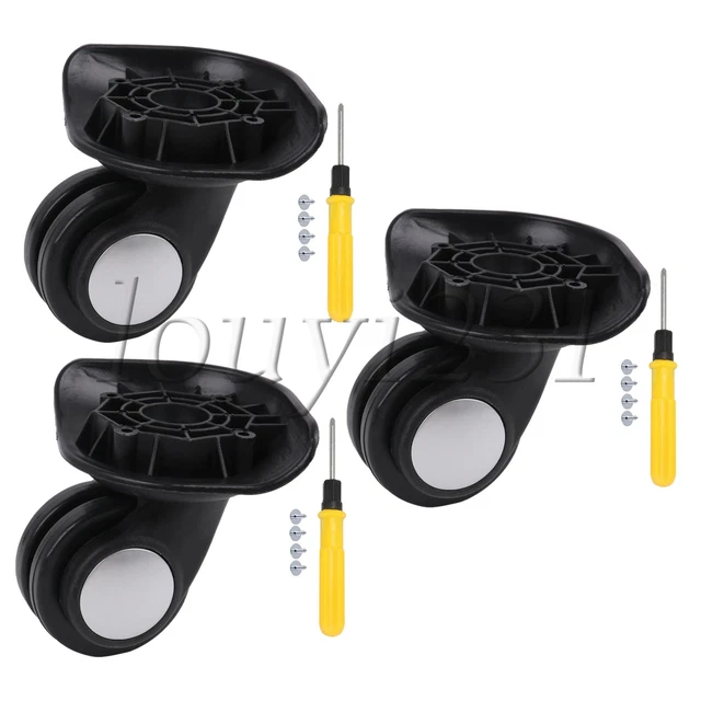 3Pcs Luggage Swivel Wheels Replacement Suitcase Caster 3.15" W003 Right